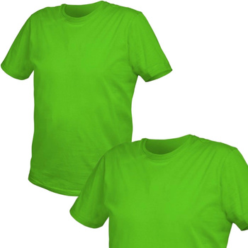 T-shirt Koszulka Bawełniana Zielona Uniwersalna Męska 2XL (56) Hoegert
