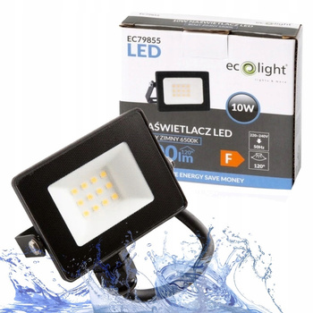 Naświetlacz Halogen LED Lampa Zewnętrzna 10W 6500K